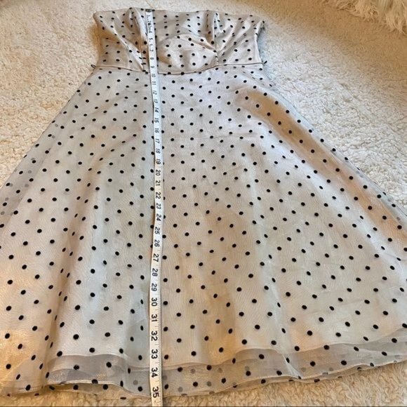 Betsy & Adam White Polka Dot Dress - Picture 11 of 15